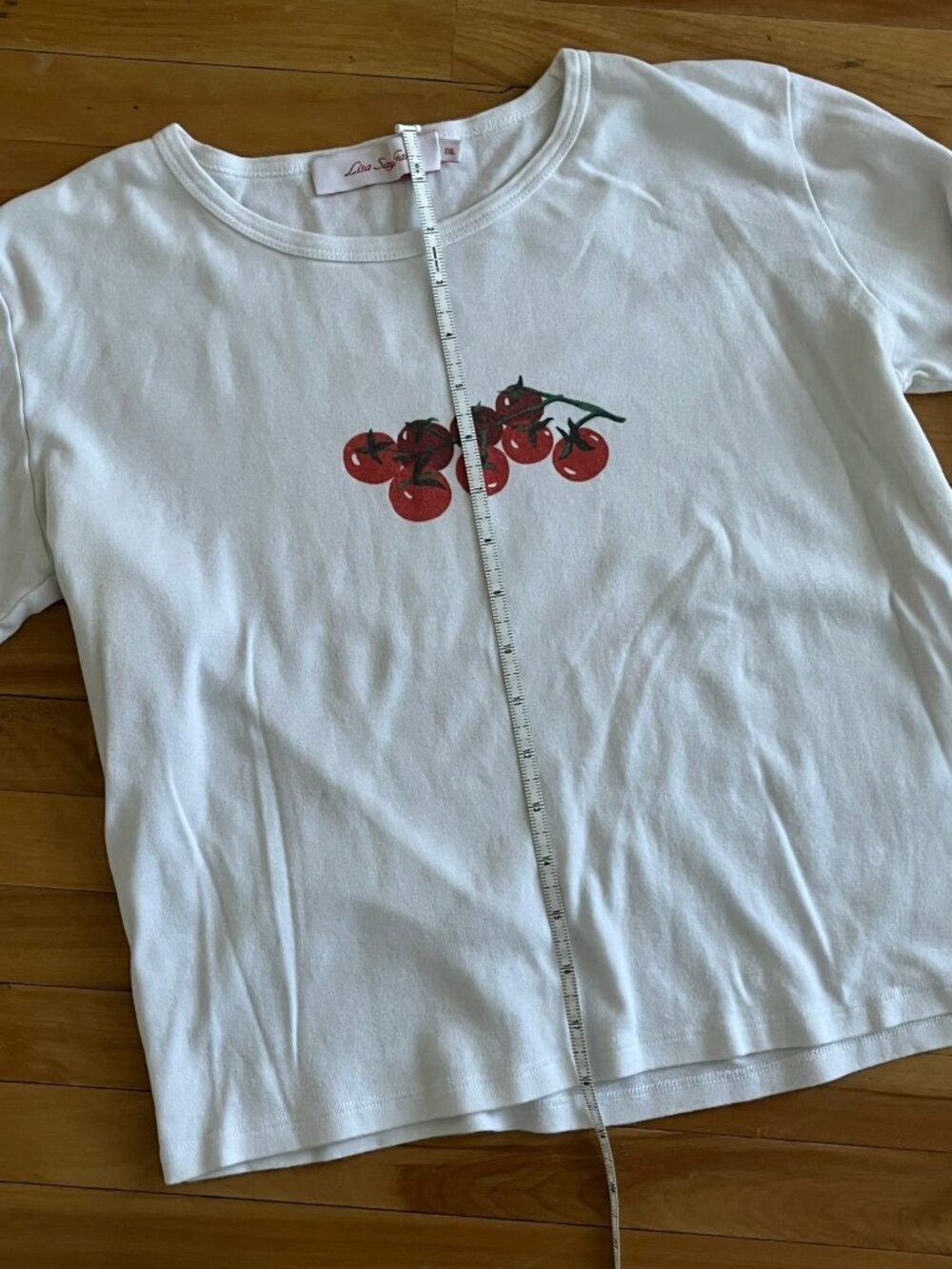 Cotton tomato tee by Lisa Says Gah - 2XL - Picture 3 of 8
